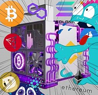 Abstract picture depicting Cryptocurrency