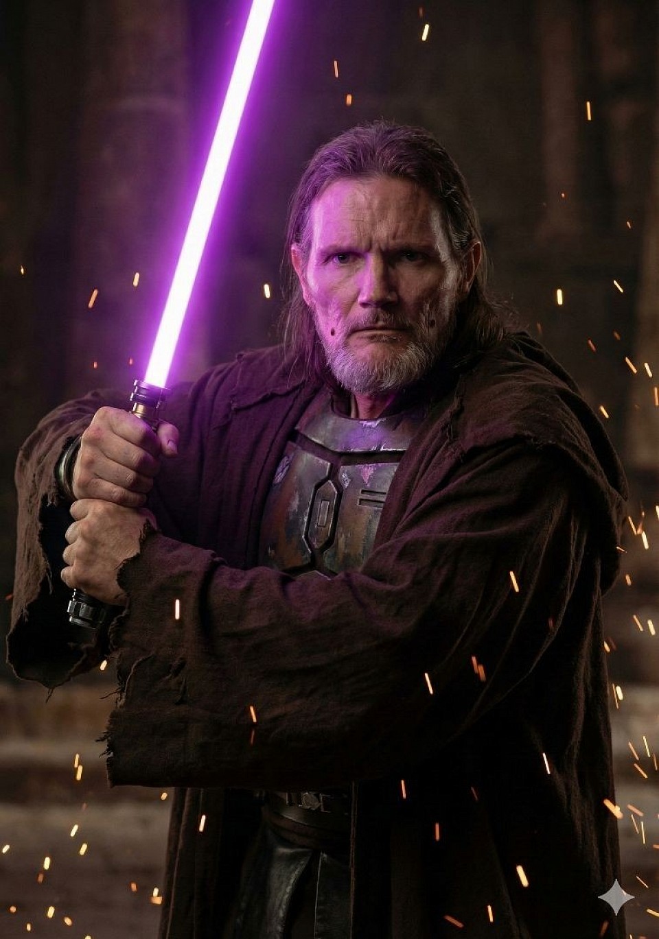 What I would look like if I was a Jedi Knight. I had AI design this for me (obviously LOL)